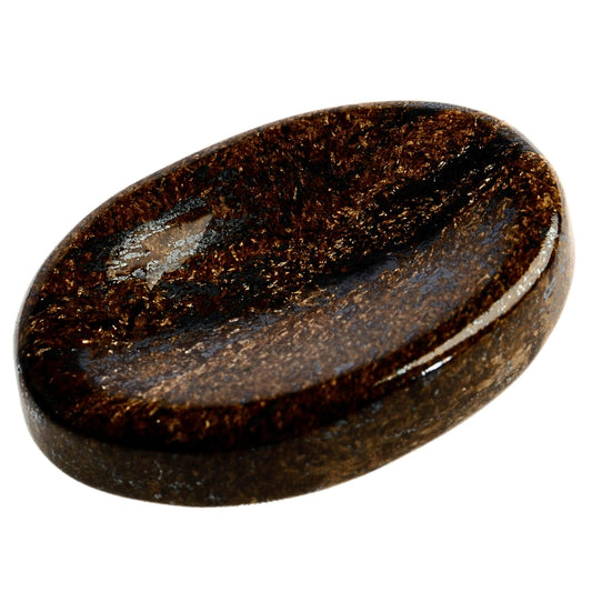 Anaya Agate Bronzite Worry Stones Certified Crystal Thumb Worry Stone for Anguish, Relaxing and Soothing Balance Stones for Meditation, Stress Relief Crystals and Healing Stones for Men Women