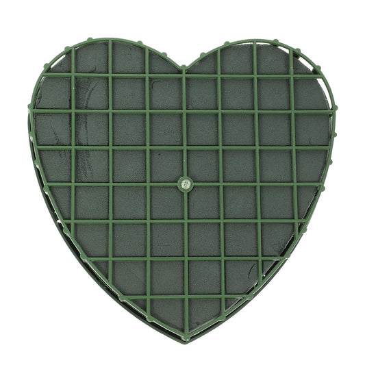 ARTIBETTER Wet Floral Foam Blocks Heart Shaped Floral Bricks with Suction Cup Tray Flower Mud Foam Kit for Wedding Party Decorations Florist Floral Arrangement Small (7.8 * 8.2 * 1.1inch)