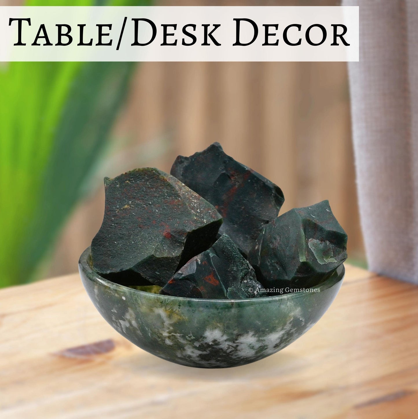 Amazing Gemstone Bloodstone Raw Crystals and Healing Stones, Natural Rocks for Tumbling - DIY Raw Stones and Crystals, 2 Pieces