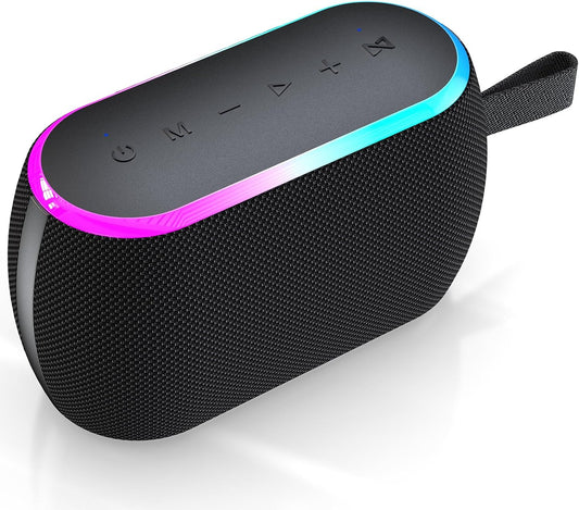 ZICOROOP 40W 5.3, IPX6 12H Bluetooth Speaker, Portable Wireless with Stereo Bass, Bluetooth Waterproof Shower Speakers