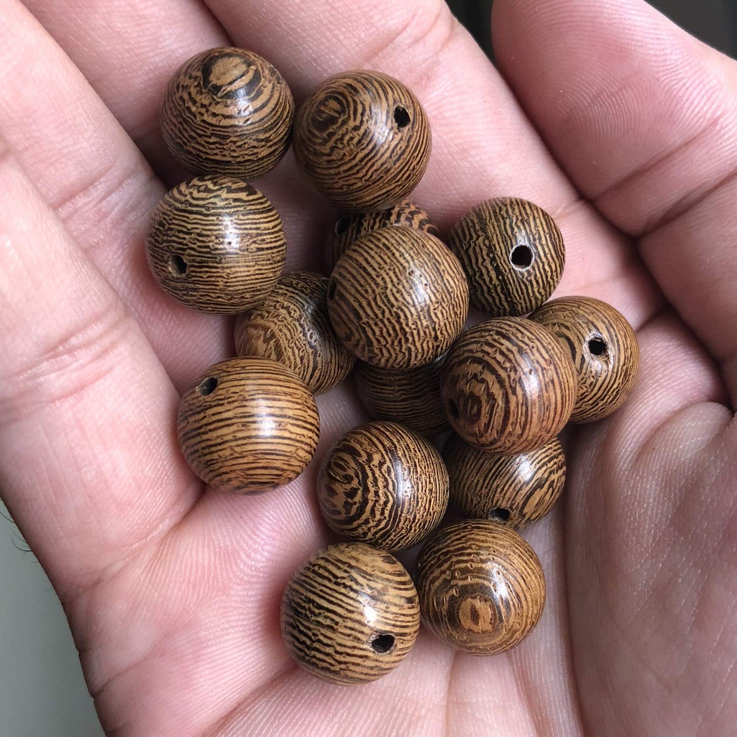 CarpenterC 200pcs 8mm Gorgeous Natural Round Polished Rosewood Loose Beads for Jewelry Making DIY Handmade Crafts