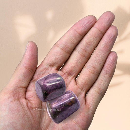 Amazing Gemstone Ruby Crystal Tumbled Stones Polished Rocks - Natural Gem Stones for Healing - DIY Crystals for Protection (1 Piece)