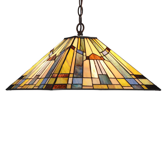 Chloe Lighting Pendant Light, Model CH33293MS16-DH2, Multi-Colored Design