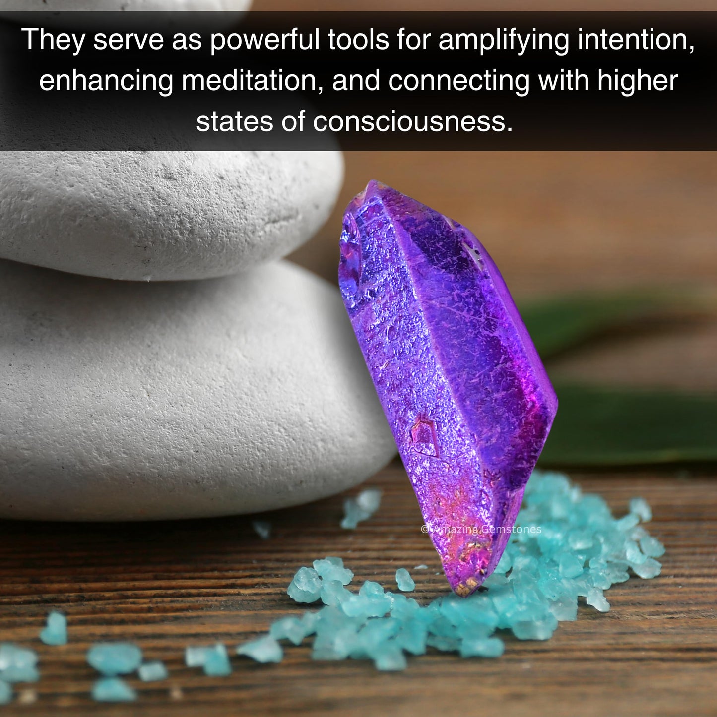 Amazing Gemstone 2 Pieces Amethyst Aura Quartz Raw Pencil Points Crystals and Healing Stones, Natural Rocks for Meditation and DIY Raw Point Stones and Crystals