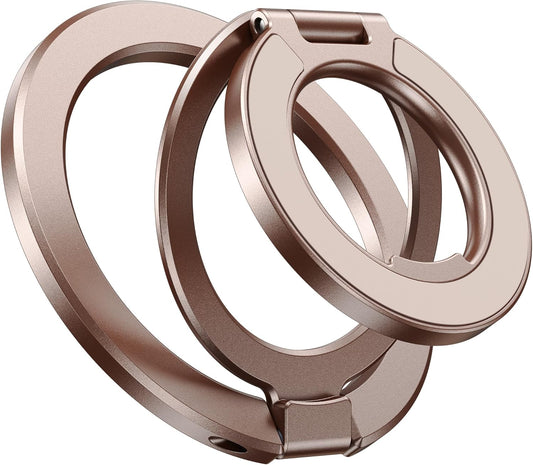 CAPRARO 360 17/16/15/14/15 Magnetic Phone Ring Holder for MagSafe, Dual-Side Magnetics, Rotation Gym Phone Stand Grip