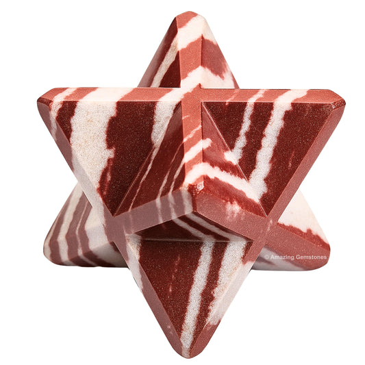 Amazing Gemstone Narmada Shiva Lingam Merkaba Crystal - 1.5 Inches Metaphysical Merkaba Star for Meditation - Energetic Tetrahedron Crystal and Healing Stones and Healing (35-40mm)