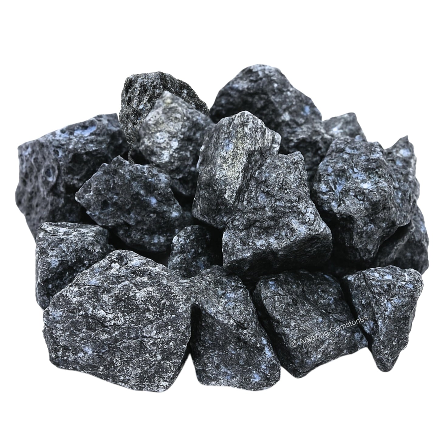 Amazing Gemstone 2 Pieces Larvikite Raw Crystals and Healing Stones, Natural Rocks for Tumbling and DIY Raw Stones and Crystals