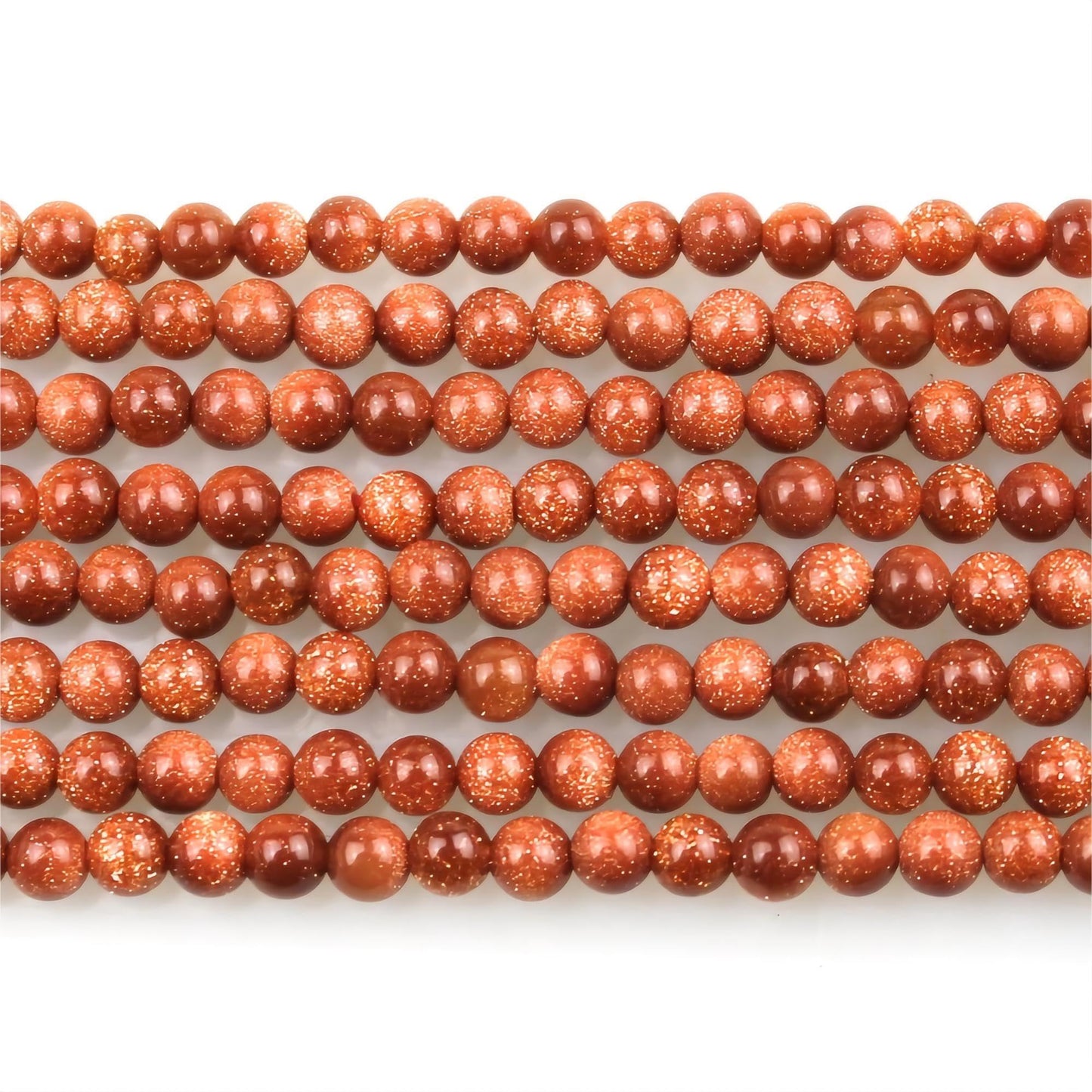MJDCB 320pcs Small Stone Beads 2mm Golden Sandstone Round Smooth Loose Gemstone Bead for Jewelry Making Bracelets Earrings Necklaces Accessories