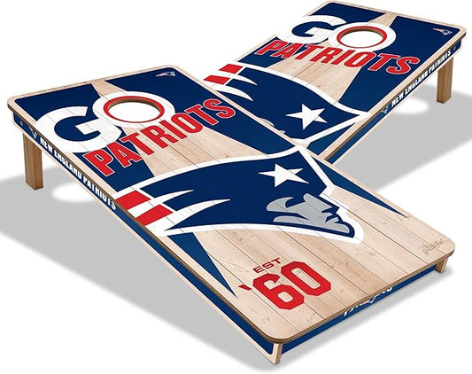 YouTheFan NFL 2’ x 4’ Professional Wood Cornhole Game