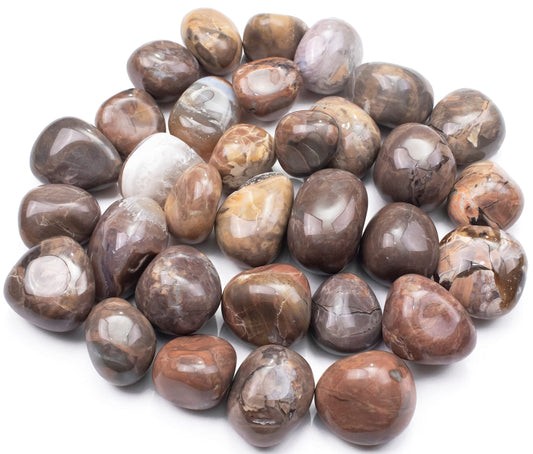 Crocon 1LB natural fire agate tumbled stones and Crystals bulk 2000+ Carats Natural Crystal Kit for Reiki Healing Crystals Polished Tumble Stones Chakra Reiki Balancing Gift Home Decor DIY craft