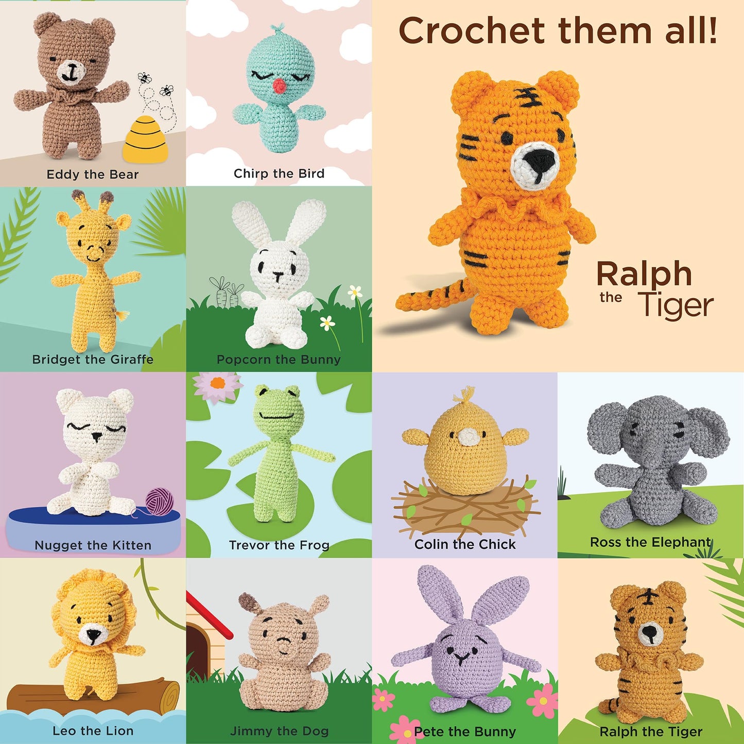 Red Heart Amigurumi Ralph The Tiger Kit