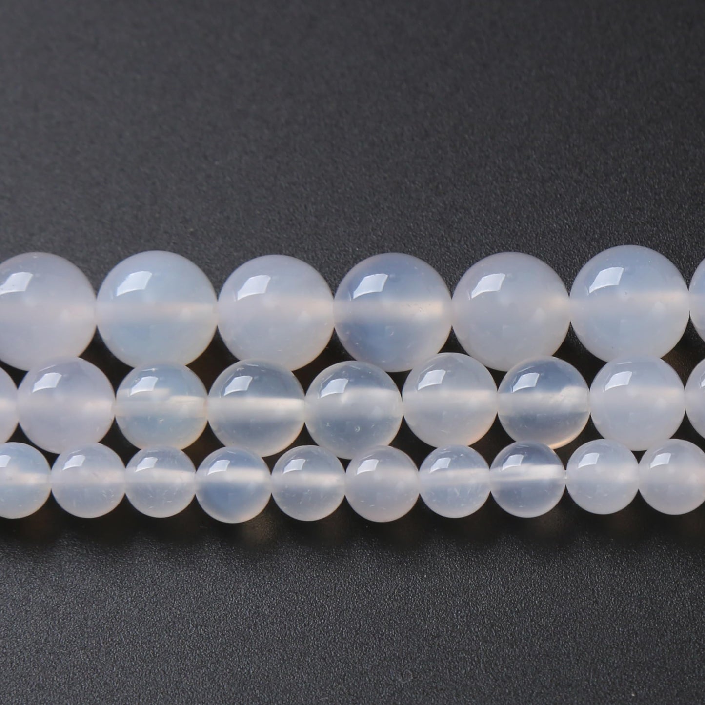32PCS 12MM Natural White Opal Beads Round Loose Stone Beads for Jewelry Making DIY Energy Stone Healing Power Bracelet 15"