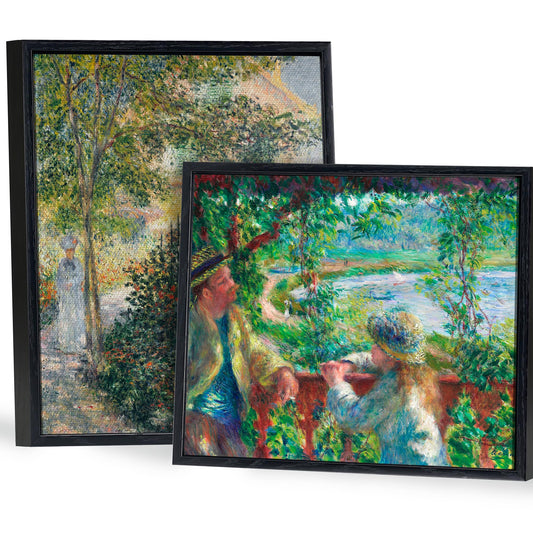 HUACANVAS 8x10 Canvas Floater Frame for Oil Paintings, 2 Pack Canvas Frames with 0.6"-0.9" Deep for Art Print, Picture Floating Frames,Float Frame for Wall Decor (Black,8"x10")