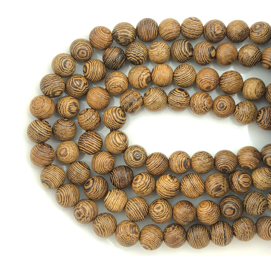 CarpenterC 500pcs 10mm Gorgeous Natural Round Polished Rosewood Loose Beads for Jewelry Making DIY Handmade Crafts