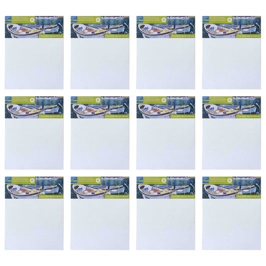 Artist's Loft 16" x 20" Level 3 Gallery Wrapped Heavy Duty Canvas - Archival, Acid Free Cotton Canvas for Paint, Acrylic, & Oils - Bulk 12 Pack