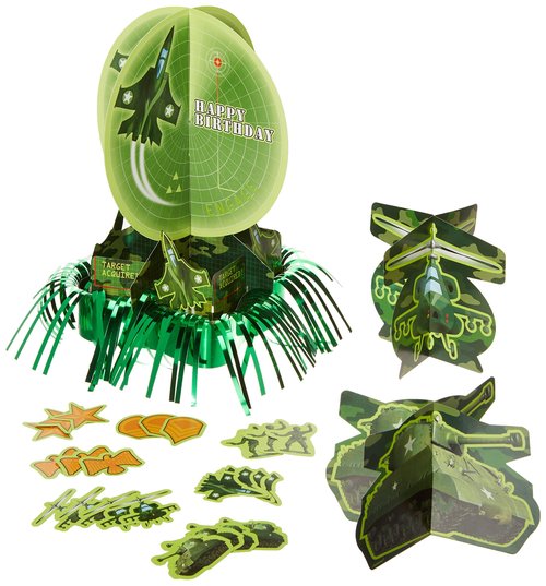 Camouflage Table Decorating Kit, Birthday