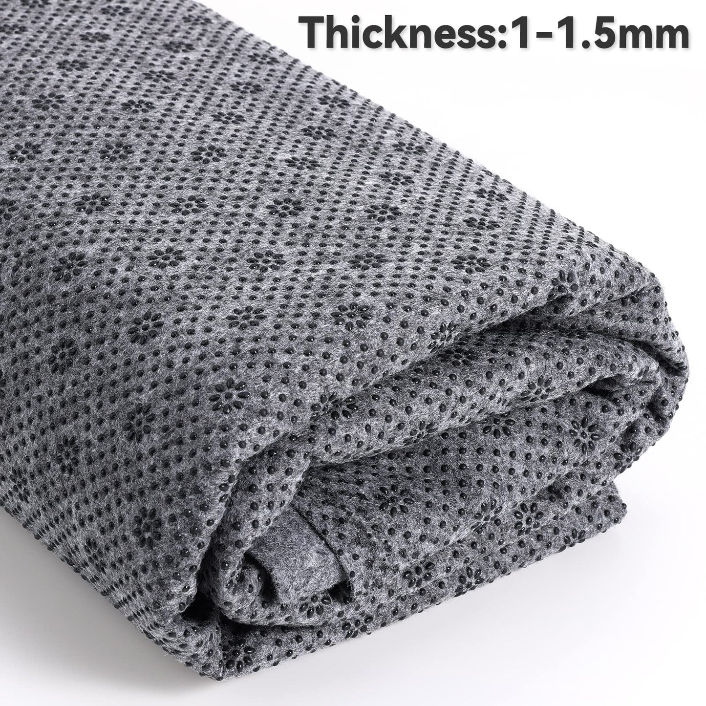 Pllieay 72x40 Inch Non Slip Final Backing Cloth, Vinyl Primary Tufting Cloth Backing Fabric, Non Slip Pad with Plum Blossom Pattern for Carpets Rug Tufting Gun Cushion Punch Needle