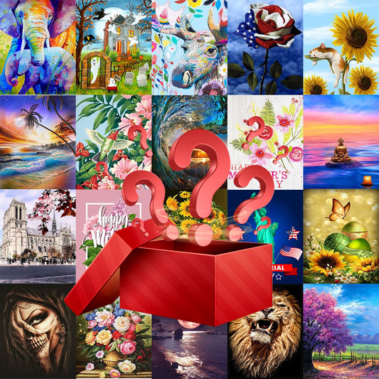 antor 10 Pack 5D Diamond Painting Kits for Adults, Full Drill Scenery Diamond Art Set, DIY Gem Painting Canvas, Diamond Art Embroidery Craft for Home Wall Decor
