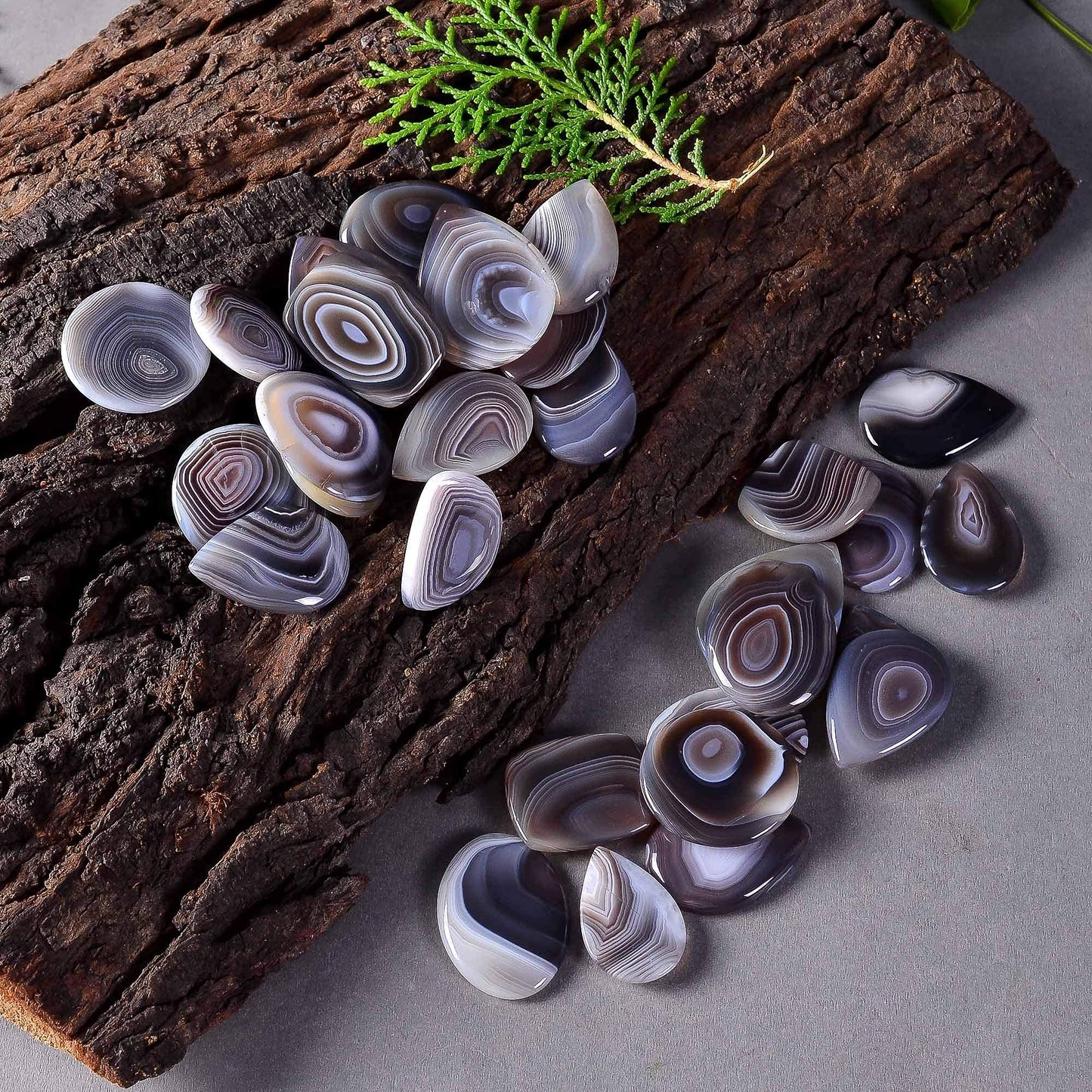 3pcs Natural Botswana Agate Gemstone Wholesale Cabochons Lot, Jewelry Making Loose Gemstone, Polished Home Decor Specimen, DIY, Wire Wrapping, Reiki, Healing Crystals, Bulk Gemstone Deal