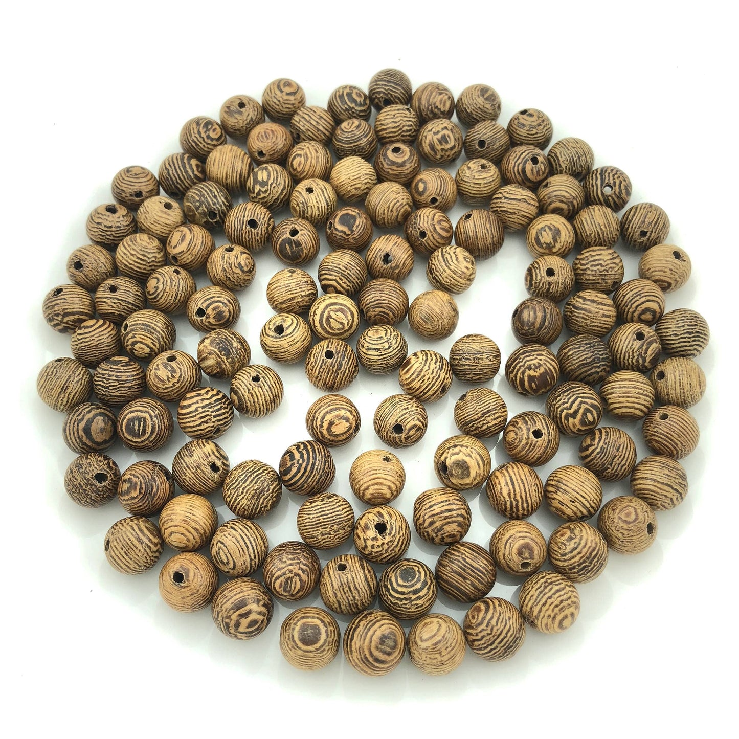 CarpenterC 200pcs 6mm Gorgeous Natural Round Polished Rosewood Loose Beads for Jewelry Making DIY Handmade Crafts
