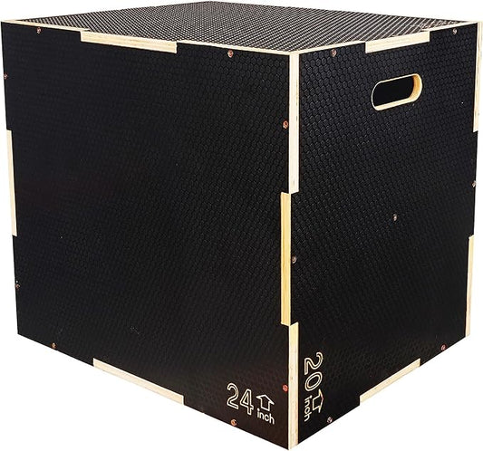 Plyo Box, 3-in-1 Foam Plyometric Jump Box, Box Jump for for Home Gym Training Fitness Workout Exercise, Multiple Colors