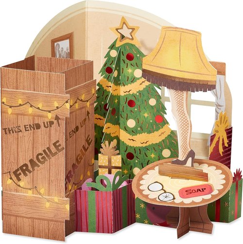 American Greetings Pop-Up Christmas Card - Magic Moments from A Christmas Story | Unique Holiday Design