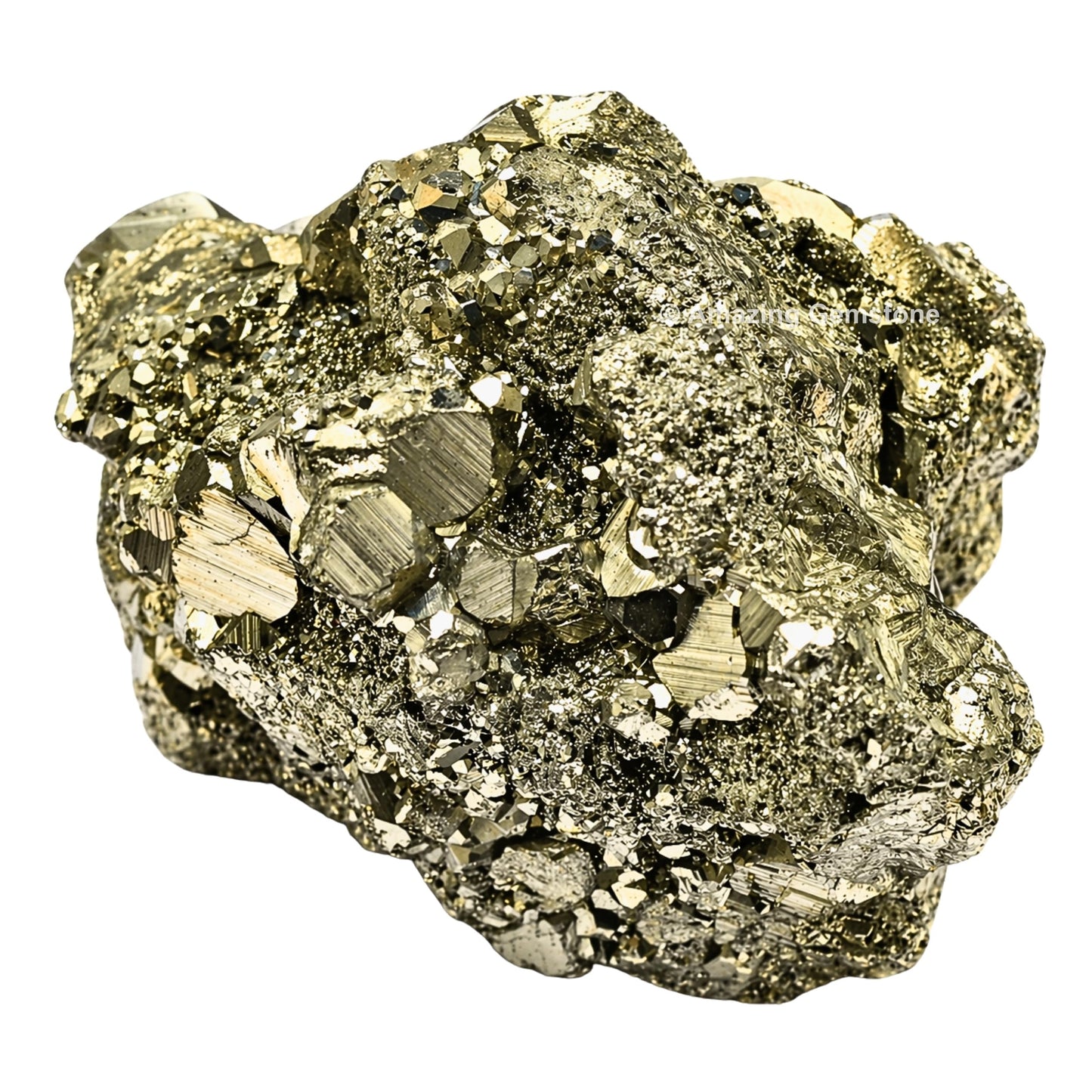 Amazing Gemstone Small Pyrite Crystal Stone Cluster Samples - Extra Large High Energy Natural Iron Pyrite Stone Pirita Piedra Original with Healing Properties (Upto 40 Gram)