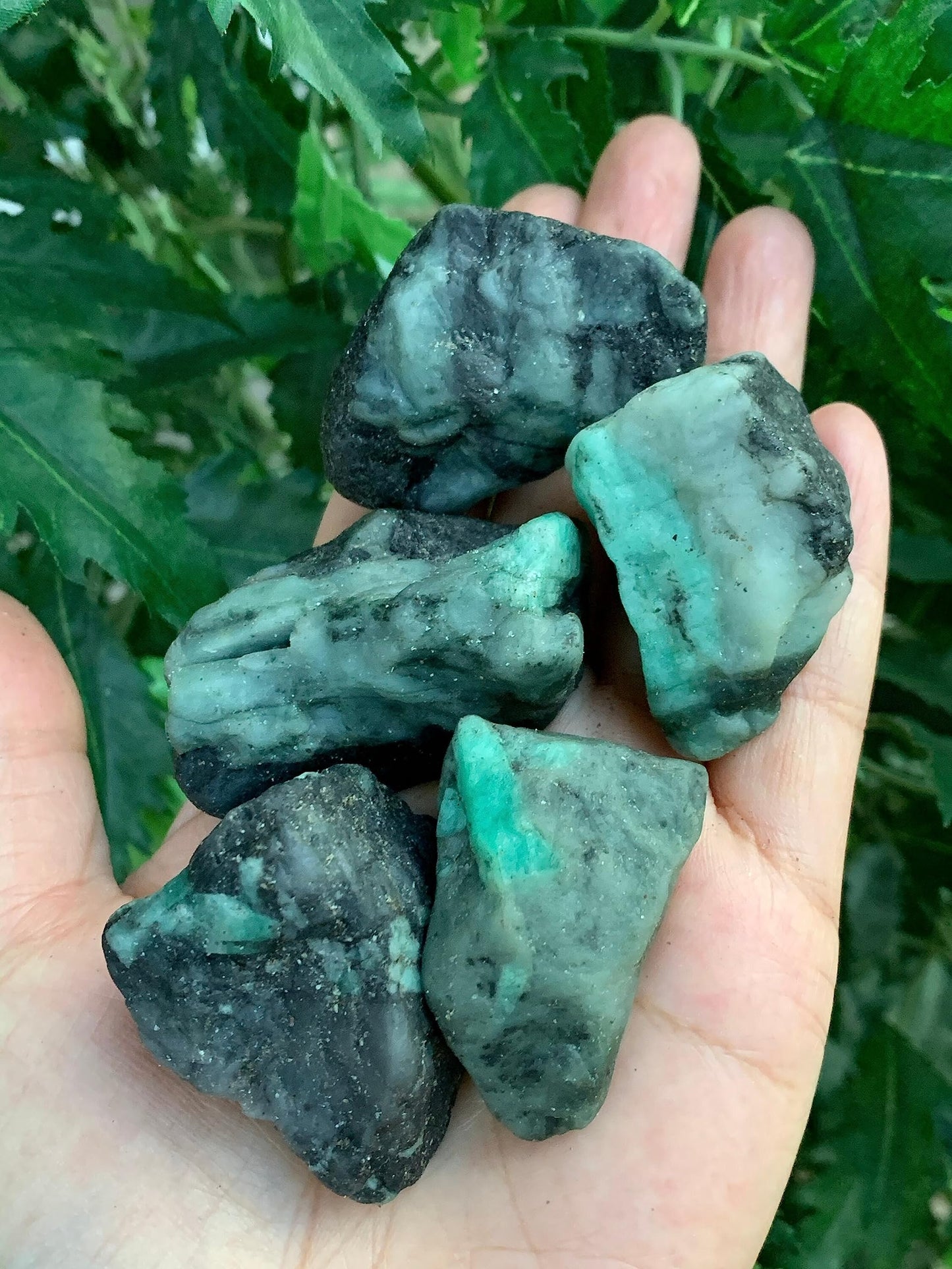 GAF TREASURES Wholesale Raw Emerald Crystals, Natural Emerald Stone, Rough Emerald Crystals, Emerald Rough, Healing Crystals (Emerald, 0.5 Pound)