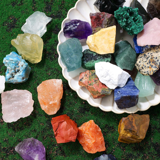 Apengshi Sunstone Raw Crystals Natural Crystal and Healing Stones Rough Rocks Reiki Chakra Fountain Home Garden Decor Yoga Meditation DIY Stone 1.2-2''