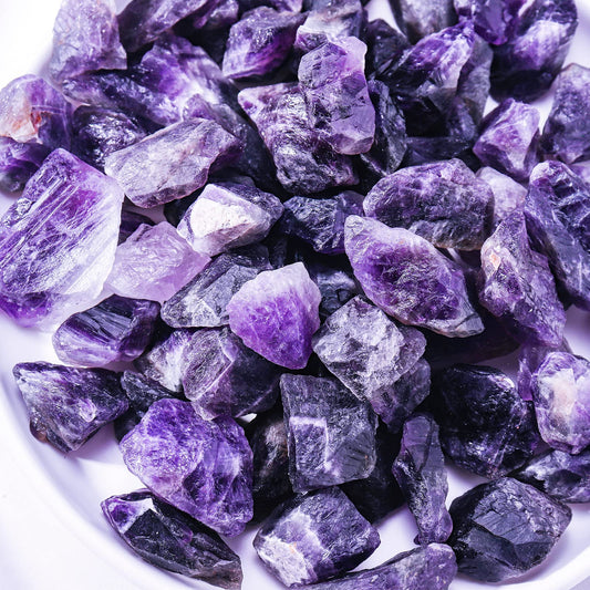 Apengshi Amethyst Healing Crystal Rough Stone 0.97lb（440g） Natural Crystal Raw Chakra Stone Meditation Reiki Collection