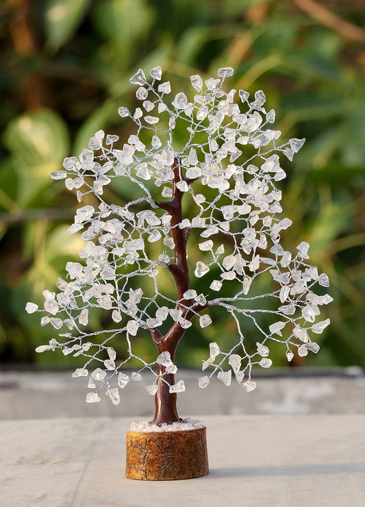 Crocon® Clear Quartz Crystal Tree Birthday Gifts for Women, Men, Friends Healing Crystals Tree of Life Sister Gift for Her, Home Decor, Gift for Mom, House Warming Gift New Home Unique Gifts Idea