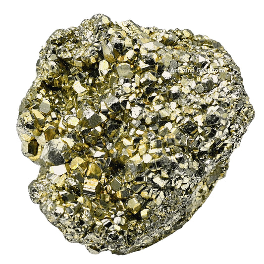 Amazing Gemstone Large Pyrite Crystal Stone Cluster Samples - Extra Large High Energy Natural Iron Pyrite Stone Pirita Piedra Original with Healing Properties (350-500 Gram)