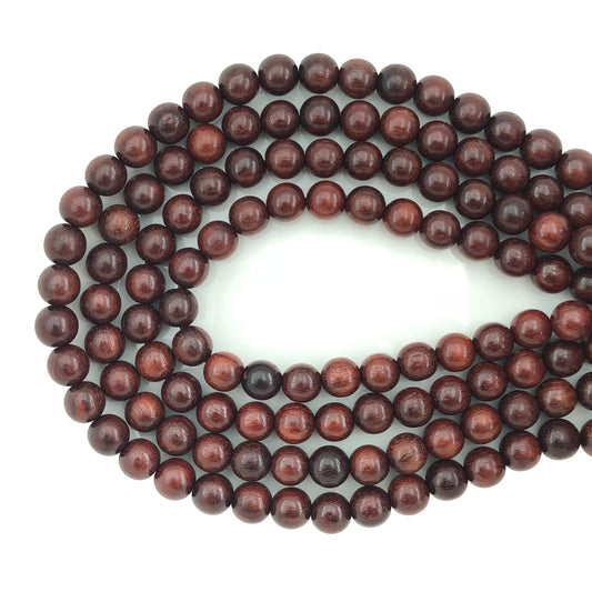 CarpenterC 500pcs 6mm Gorgeous Natural Round Polished Rosewood Loose Beads for Jewelry Making DIY Handmade Crafts