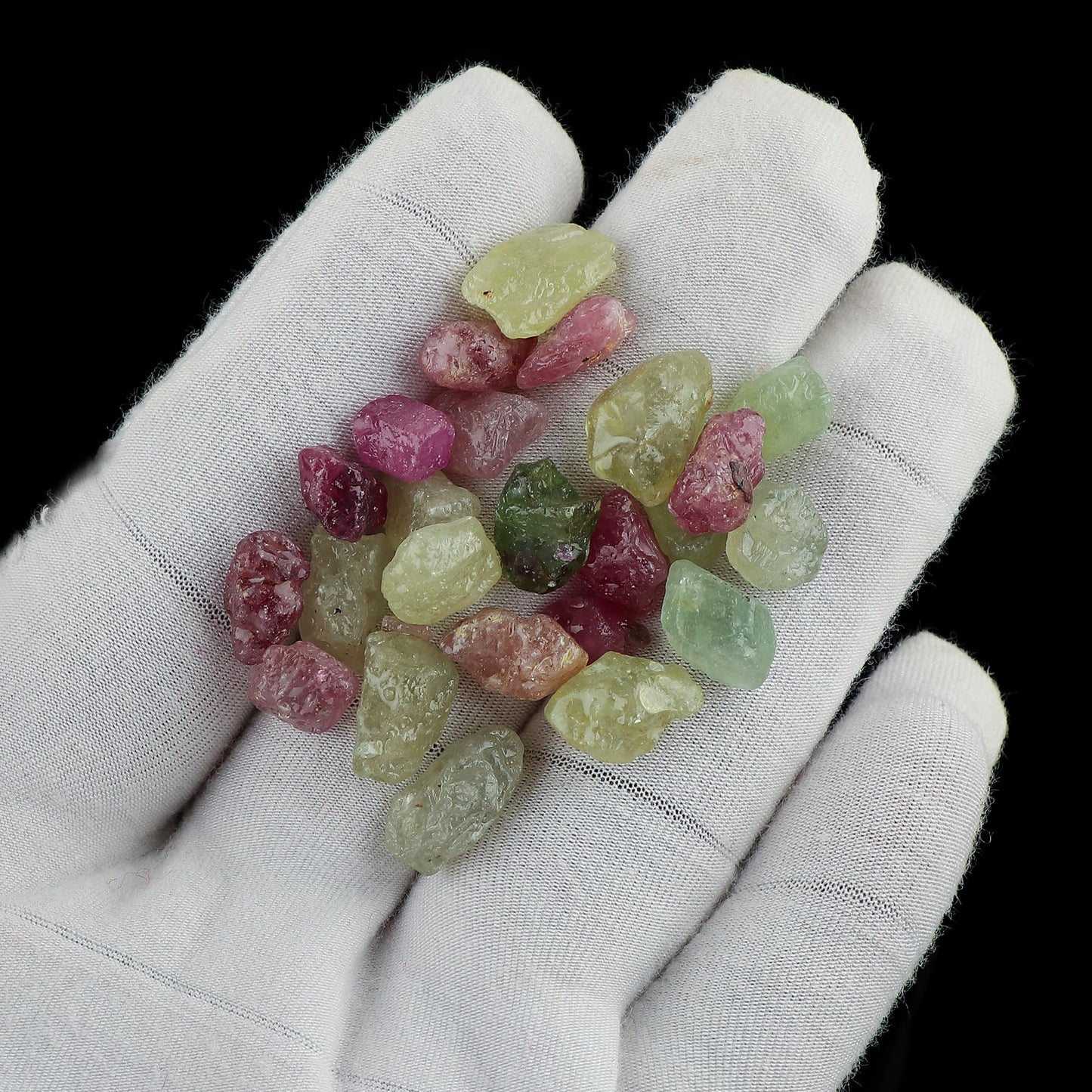 CRYSTALINES 100cts, Wholesale Genuine Raw Multi Sapphire Gemstone, Rough Stones, Bulk Loose Supplies, DIY Crafts-Jewelry Making, Chakra Healing Crystals, Birthstone, Gem Collection, 22-24pcs